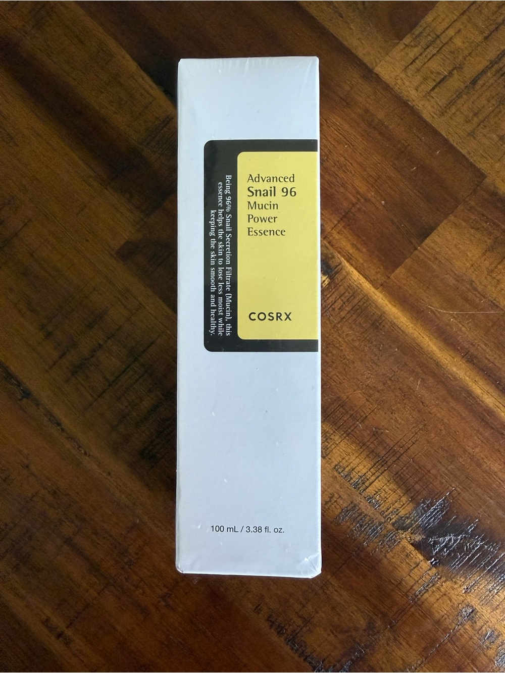 COS White and Yellow Skincare Box with Ingredient Panel - COS